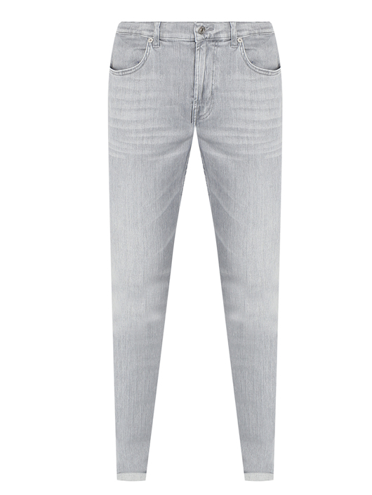 7 For All Mankind Джинсы из светлого денима зауженного кроя
