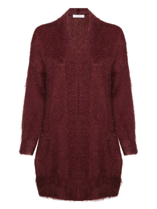Max Mara Мохеровый однотонный кардиган