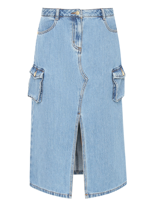 Ermanno Scervino Junior Юбка из хлопка с карманами