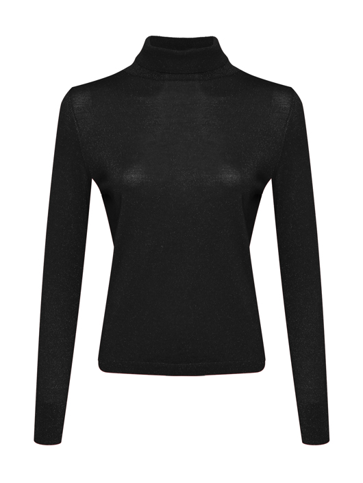 Allude Водолазка из шерсти с люрексом