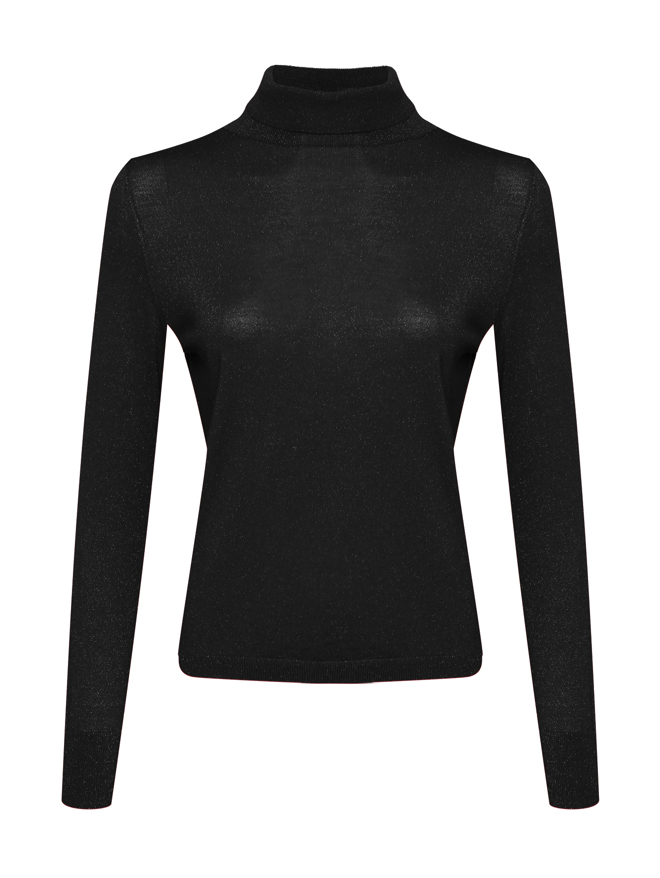 Allude Водолазка из шерсти с люрексом