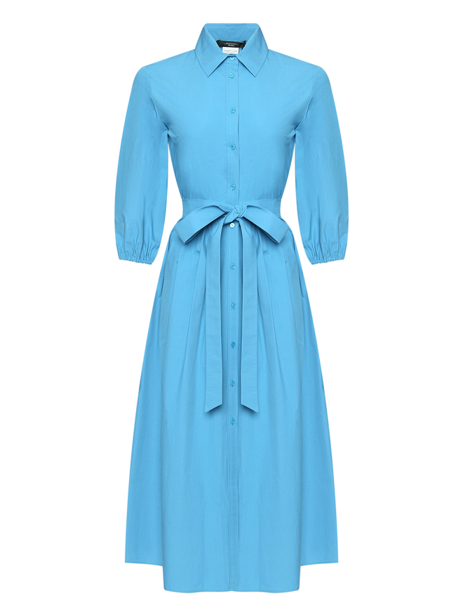 Weekend Max Mara Платье из хлопка с поясом