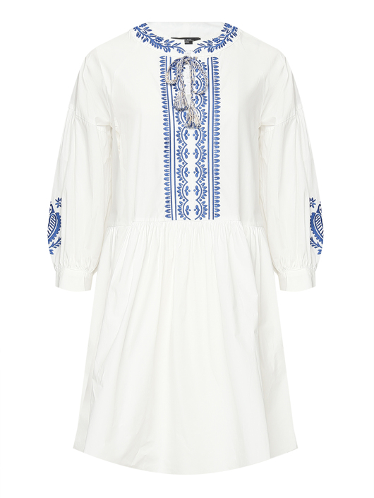 Weekend Max Mara Платье из хлопка с вышивкой