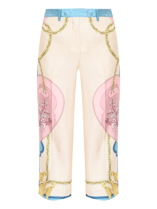 Etro Брюки из шелка с узором