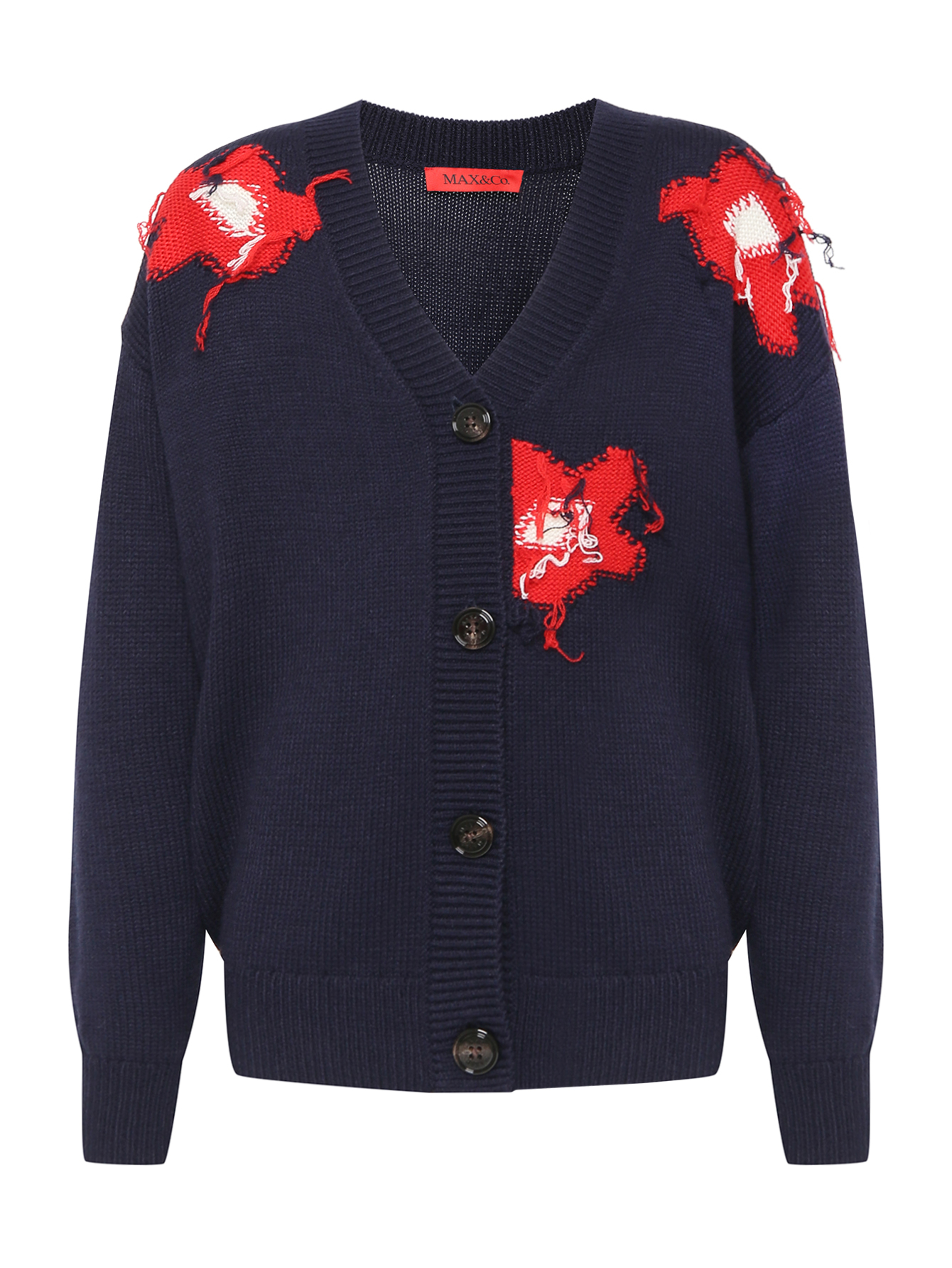 Кардиган из смешанной шерсти с узором