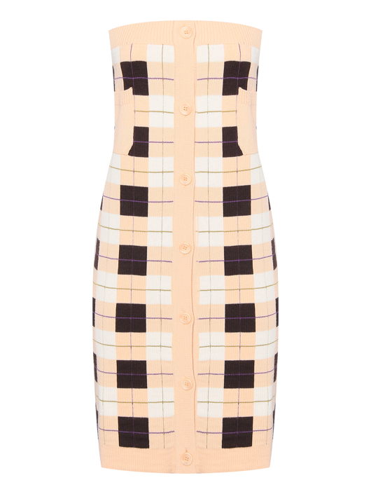 Sportmax Платье из шерсти без бретелей