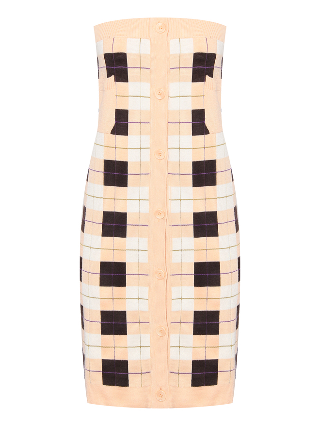 Sportmax Платье из шерсти без бретелей