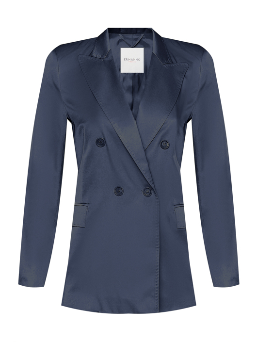 Ermanno Firenze Сатиновый жакет из вискозы