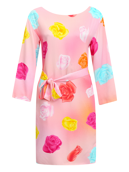 Moschino Boutique Платье-мини с цветочным узором