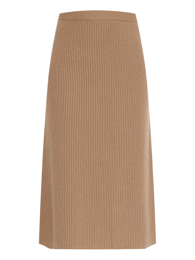 Max Mara Юбка трикотажная из шерсти и кашемира
