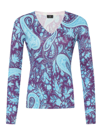 Etro Джемпер из хлопка с узором