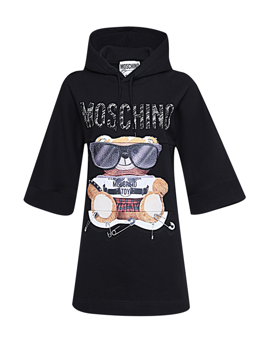 Moschino Трикотажное платье с принтом