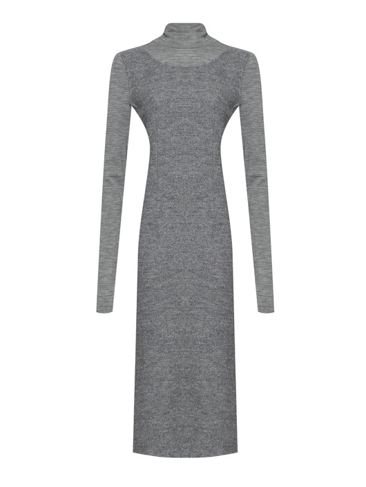 Sportmax Однотонное платье из шерсти