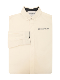 Trussardi Рубашка из хлопка с логотипом
