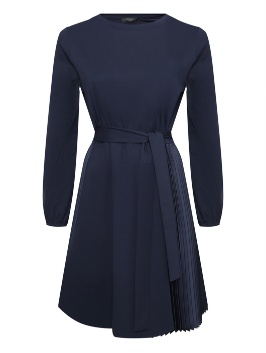 Weekend Max Mara Платье трикотажное со вставками плиссе