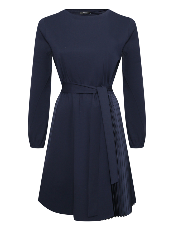 Weekend Max Mara Платье трикотажное со вставками плиссе