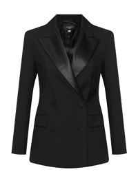 Weekend Max Mara Жакет из шерсти с атласными лацканами