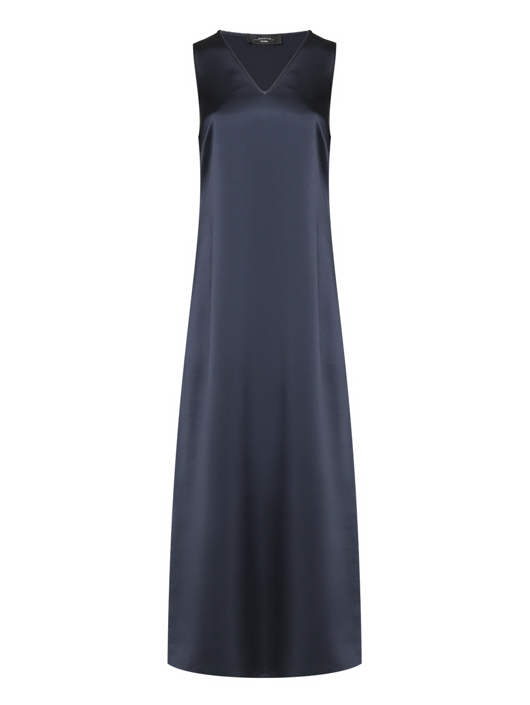 Weekend Max Mara Атласное платье-миди