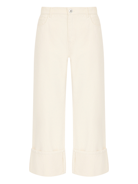 Weekend Max Mara Джинсы с подворотами из хлопка