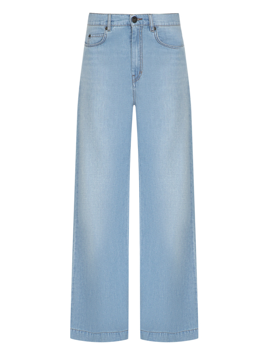 Weekend Max Mara Широкие джинсы из хлопка