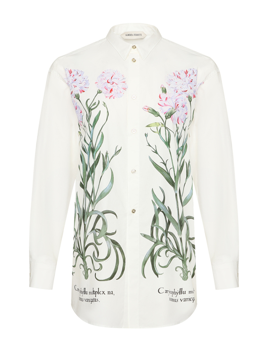 Alberta Ferretti Рубашка с цветочным узором