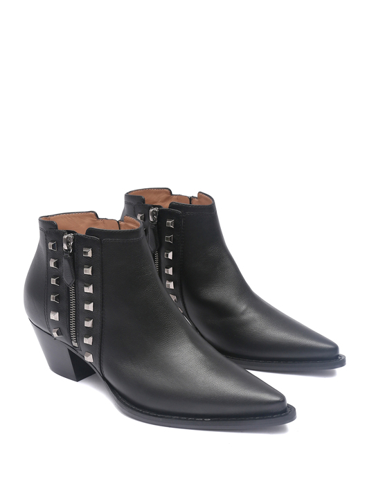 Alberta Ferretti Казаки из кожи на молнии