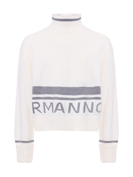Ermanno Scervino Junior Свитер из хлопка с логотипом
