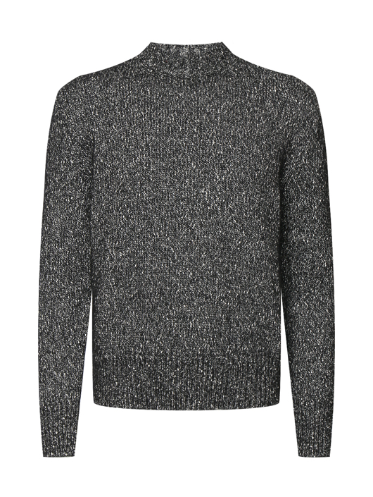 LARDINI Джемпер из хлопка и шерсти с узором