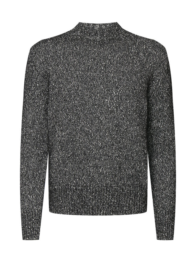 LARDINI Джемпер из хлопка и шерсти с узором