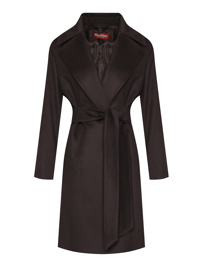 Max Mara Однотонное пальто из шерсти с поясом