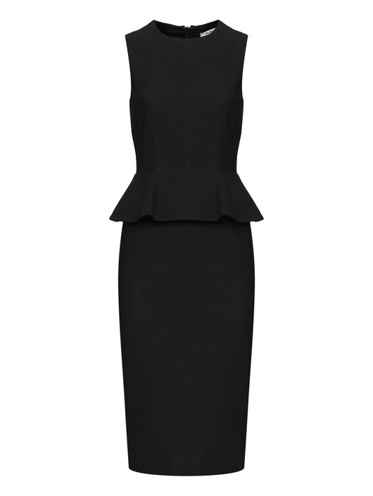 Max Mara Платье-футляр с баской