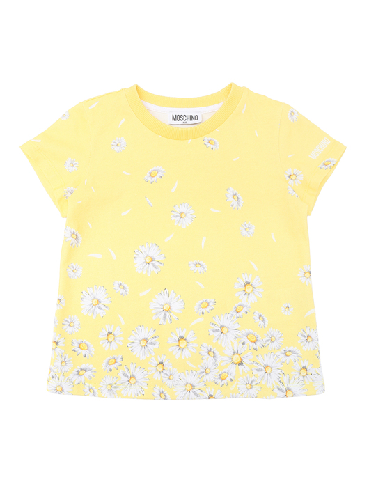 Moschino Футболка из хлопка с цветочным узором