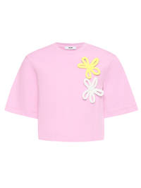 MSGM Футболка из хлопка с логотипом