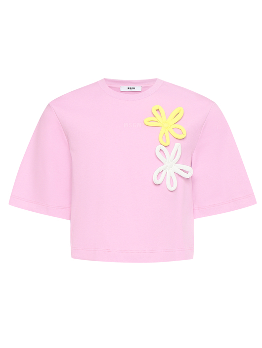 MSGM Футболка из хлопка с логотипом