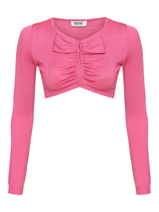Moschino Cheap&Chic Укороченный кардиган из шерсти и кашемира