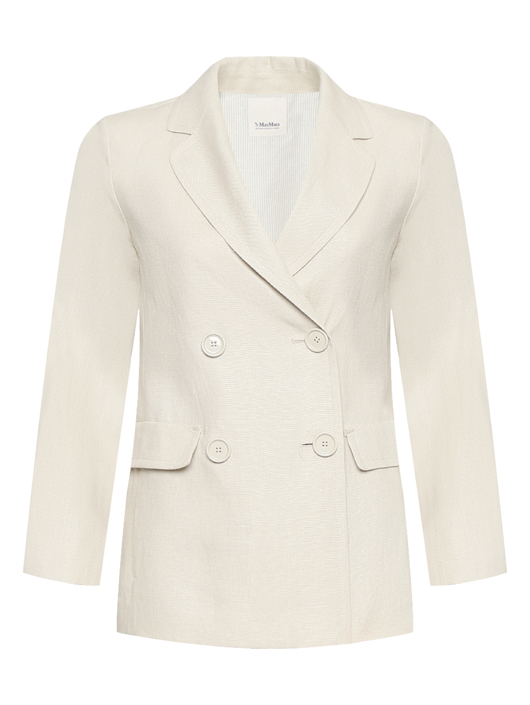 Max Mara Двубортный жакет из льна