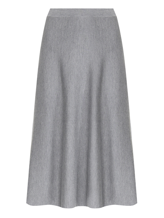 Allude Однотонная юбка из шерсти на резинке