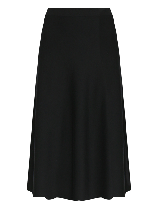 Allude Однотонная юбка из шерсти на резинке