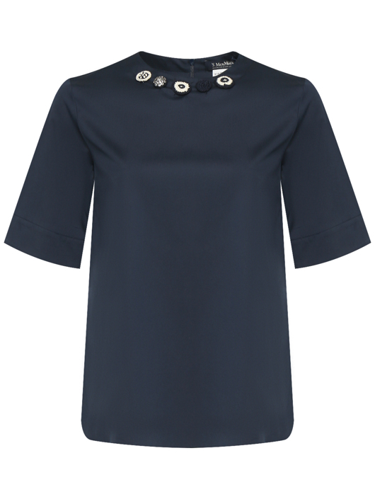 Max Mara Блуза из хлопка с декором