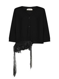 Alberta Ferretti Кардиган из кашемира с кружевом