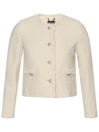 Weekend Max Mara Твидовый жакет из шерсти