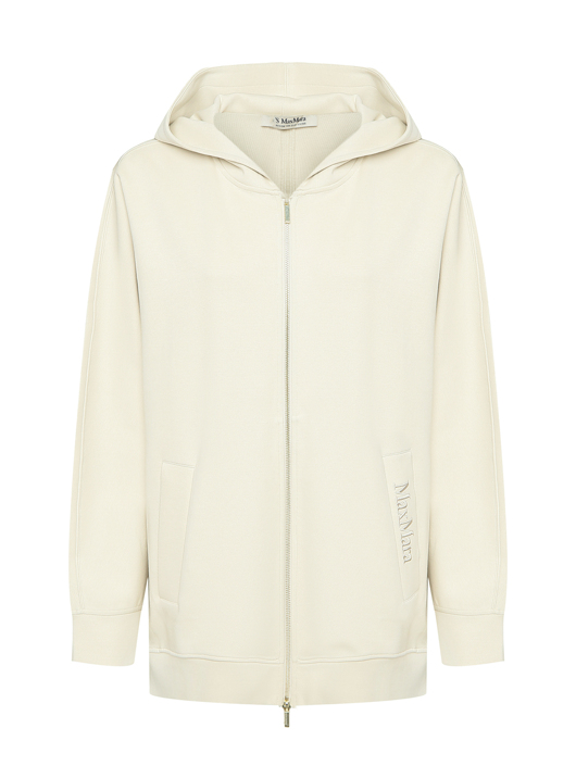 Max Mara Удлиненная толстовка на молнии