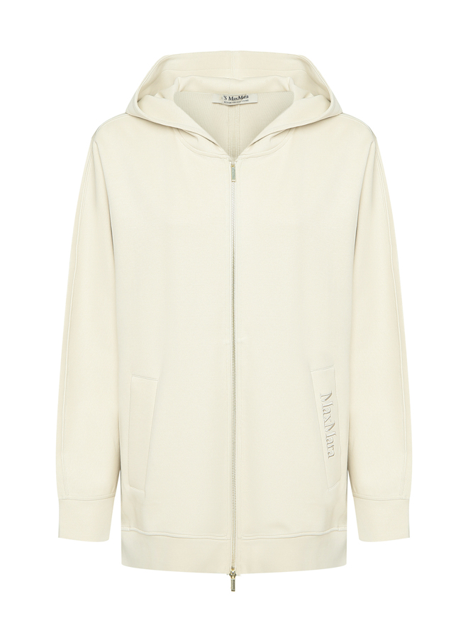 Max Mara Удлиненная толстовка на молнии