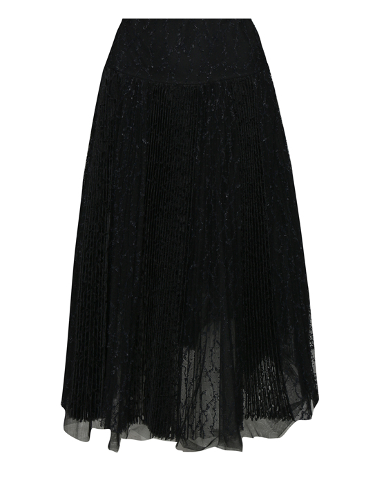 Ermanno Scervino Юбка из сетки с вышивкой