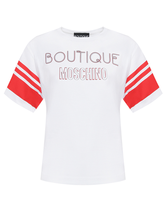 Moschino Футболка из хлопка с узором