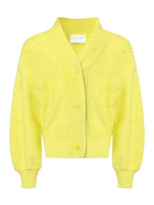 Ermanno Scervino Junior Кардиган из хлопка свободного кроя