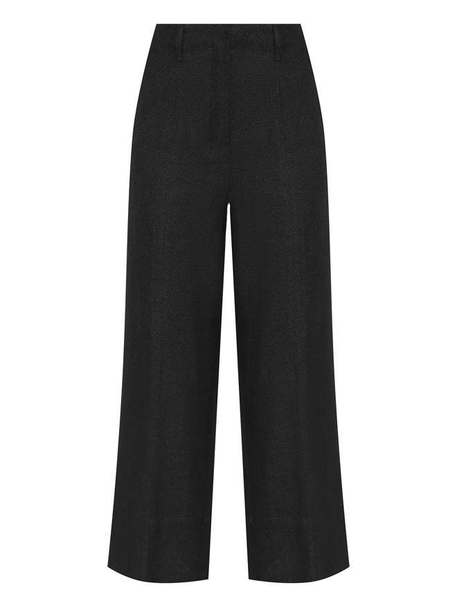 Max Mara Укороченные брюки из льна и хлопка