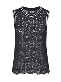 Moschino Boutique Топ из кружева без рукавов