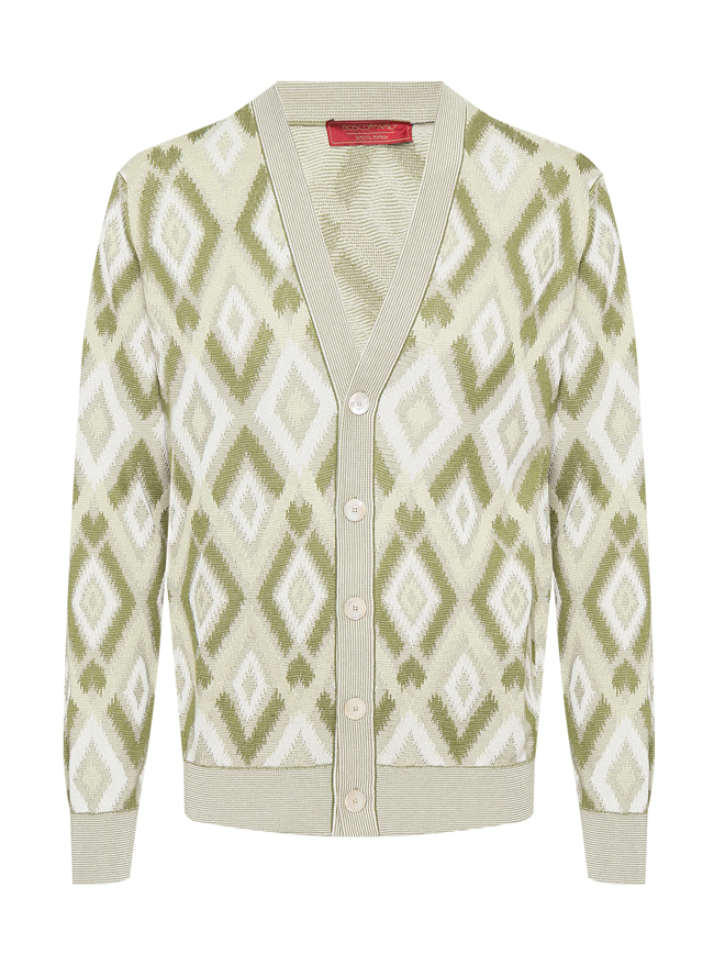 Piacenza Cashmere 1733 Кардиган с узором из шелка и хлопка