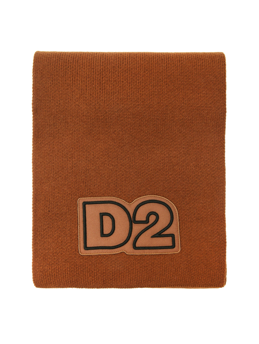 Dsquared2 Шарф с логотипом из шерсти и хлопка